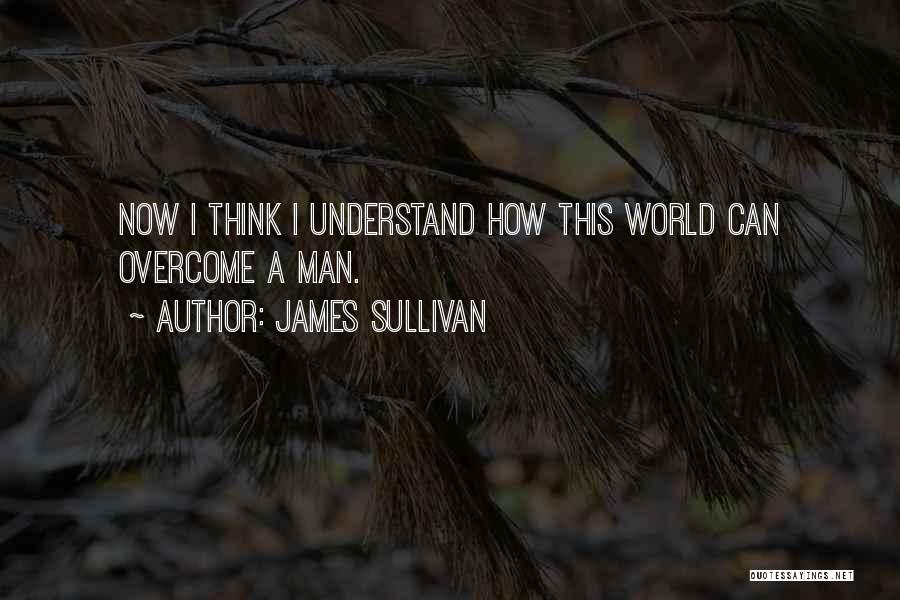 James Sullivan Quotes: Now I Think I Understand How This World Can Overcome A Man.