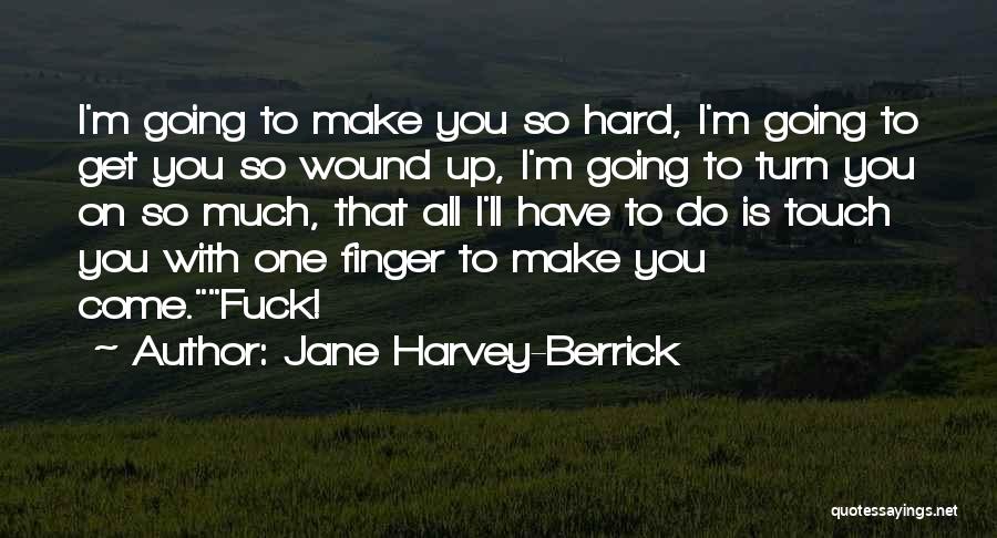 Jane Harvey-Berrick Quotes: I'm Going To Make You So Hard, I'm Going To Get You So Wound Up, I'm Going To Turn You