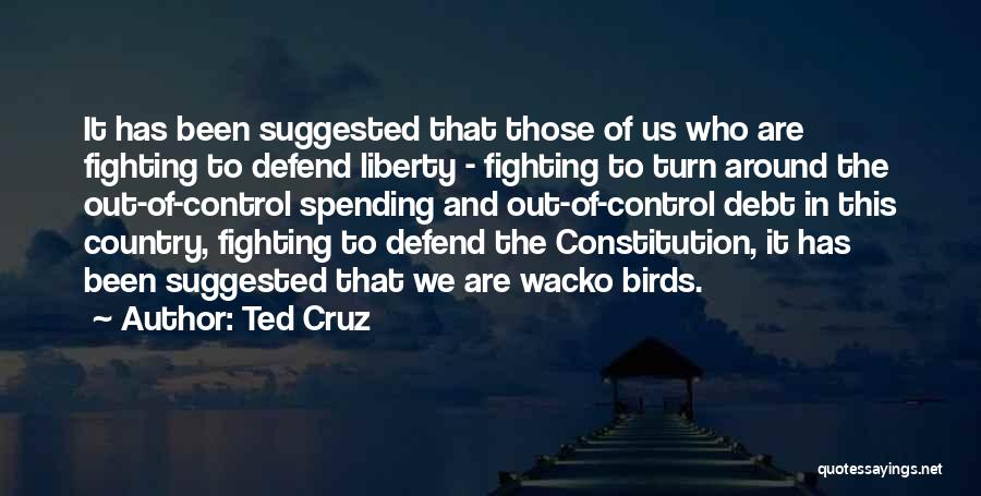 Ted Cruz Quotes: It Has Been Suggested That Those Of Us Who Are Fighting To Defend Liberty - Fighting To Turn Around The