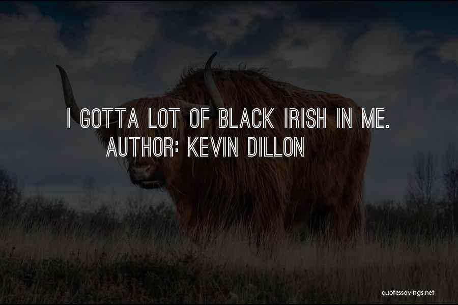 Kevin Dillon Quotes: I Gotta Lot Of Black Irish In Me.
