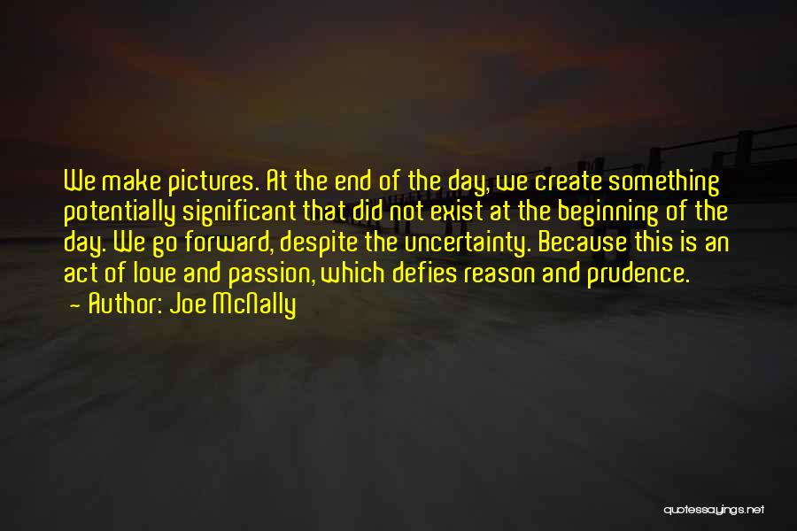 Joe McNally Quotes: We Make Pictures. At The End Of The Day, We Create Something Potentially Significant That Did Not Exist At The