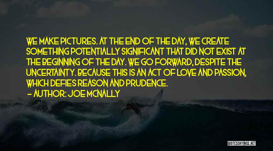Joe McNally Quotes: We Make Pictures. At The End Of The Day, We Create Something Potentially Significant That Did Not Exist At The