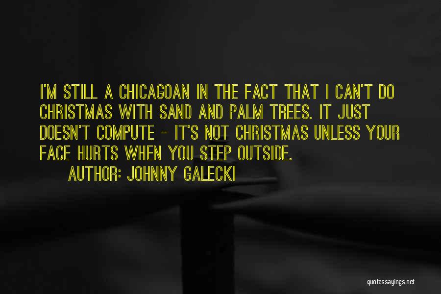 Johnny Galecki Quotes: I'm Still A Chicagoan In The Fact That I Can't Do Christmas With Sand And Palm Trees. It Just Doesn't