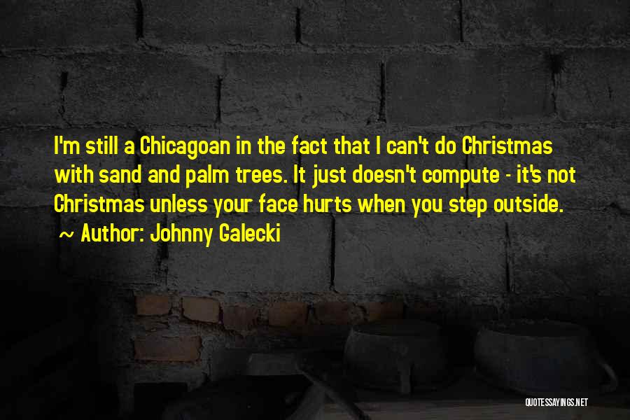 Johnny Galecki Quotes: I'm Still A Chicagoan In The Fact That I Can't Do Christmas With Sand And Palm Trees. It Just Doesn't