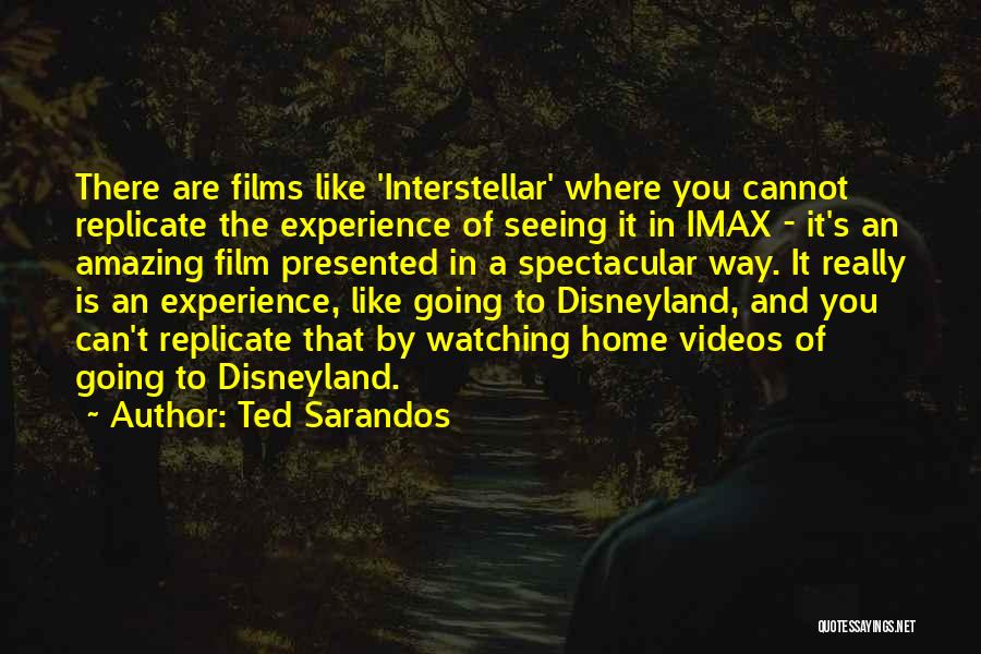 Ted Sarandos Quotes: There Are Films Like 'interstellar' Where You Cannot Replicate The Experience Of Seeing It In Imax - It's An Amazing