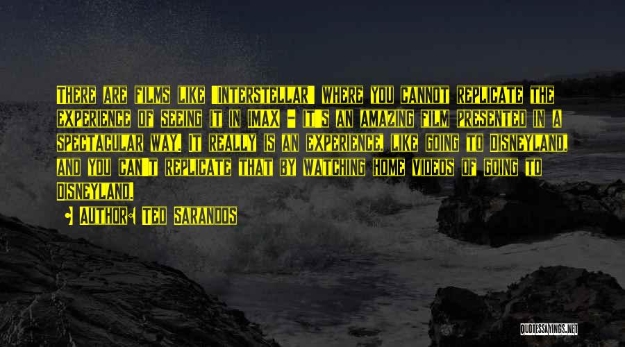 Ted Sarandos Quotes: There Are Films Like 'interstellar' Where You Cannot Replicate The Experience Of Seeing It In Imax - It's An Amazing