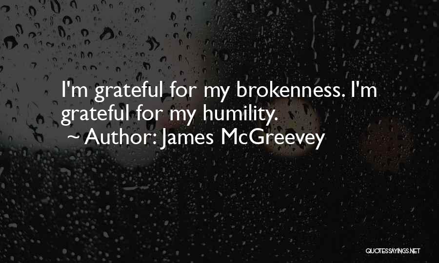 James McGreevey Quotes: I'm Grateful For My Brokenness. I'm Grateful For My Humility.