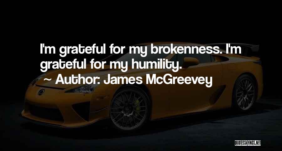 James McGreevey Quotes: I'm Grateful For My Brokenness. I'm Grateful For My Humility.