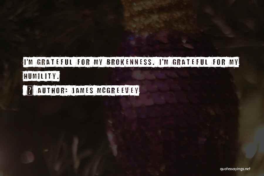 James McGreevey Quotes: I'm Grateful For My Brokenness. I'm Grateful For My Humility.