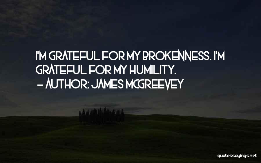 James McGreevey Quotes: I'm Grateful For My Brokenness. I'm Grateful For My Humility.