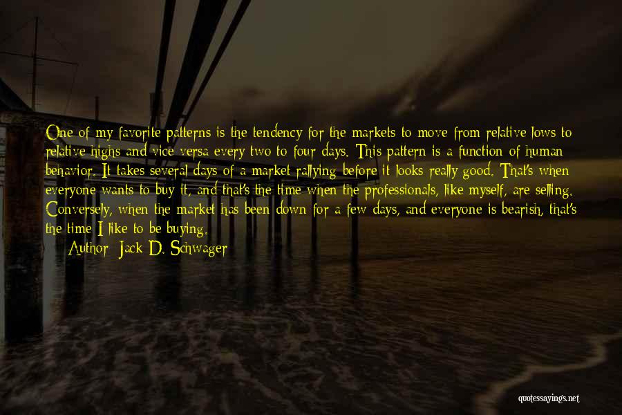 Jack D. Schwager Quotes: One Of My Favorite Patterns Is The Tendency For The Markets To Move From Relative Lows To Relative Highs And