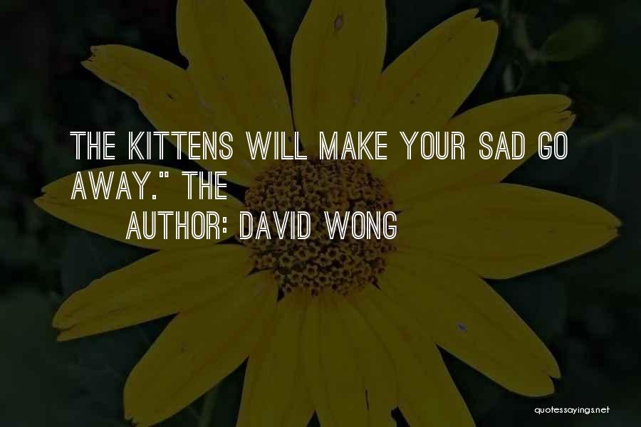 David Wong Quotes: The Kittens Will Make Your Sad Go Away. The