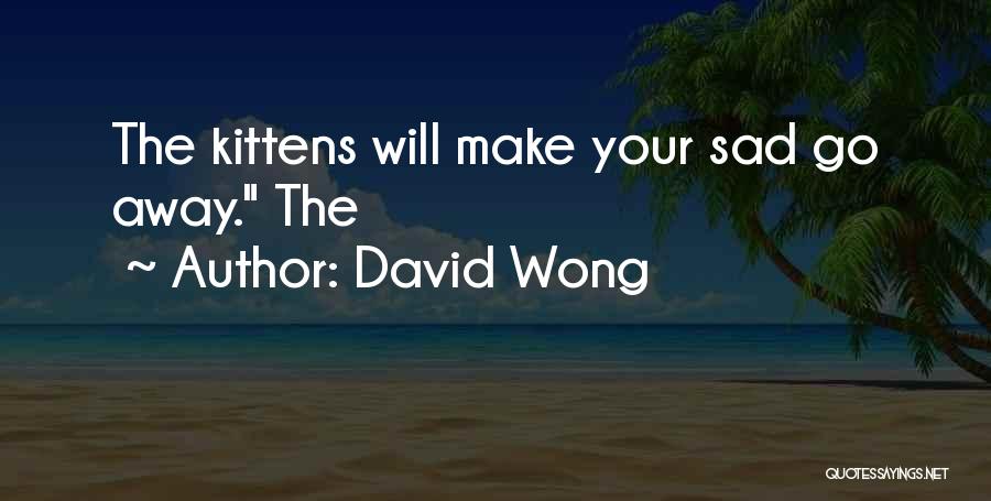 David Wong Quotes: The Kittens Will Make Your Sad Go Away. The