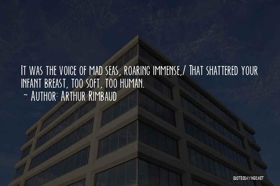 Arthur Rimbaud Quotes: It Was The Voice Of Mad Seas, Roaring Immense,/ That Shattered Your Infant Breast, Too Soft, Too Human.