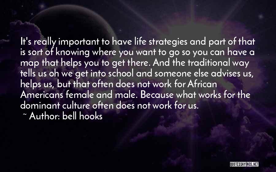 Bell Hooks Quotes: It's Really Important To Have Life Strategies And Part Of That Is Sort Of Knowing Where You Want To Go