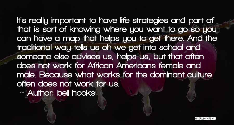 Bell Hooks Quotes: It's Really Important To Have Life Strategies And Part Of That Is Sort Of Knowing Where You Want To Go