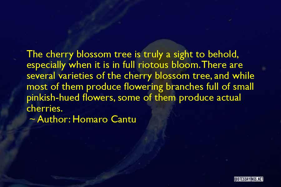 Homaro Cantu Quotes: The Cherry Blossom Tree Is Truly A Sight To Behold, Especially When It Is In Full Riotous Bloom. There Are