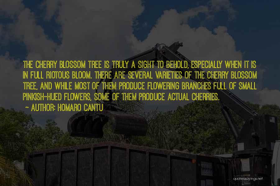 Homaro Cantu Quotes: The Cherry Blossom Tree Is Truly A Sight To Behold, Especially When It Is In Full Riotous Bloom. There Are