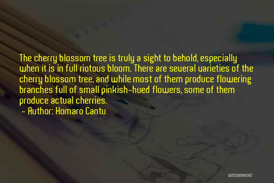 Homaro Cantu Quotes: The Cherry Blossom Tree Is Truly A Sight To Behold, Especially When It Is In Full Riotous Bloom. There Are