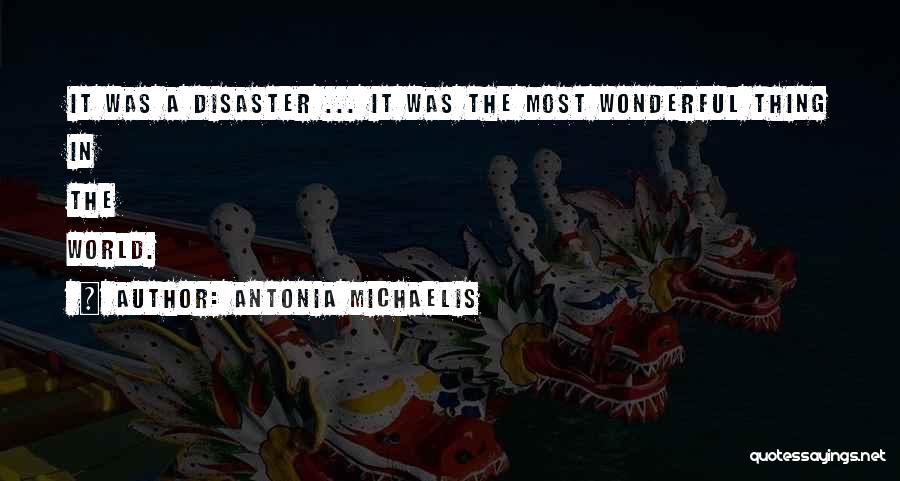Antonia Michaelis Quotes: It Was A Disaster ... It Was The Most Wonderful Thing In The World.