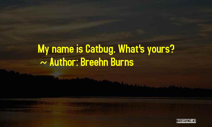 Breehn Burns Quotes: My Name Is Catbug. What's Yours?