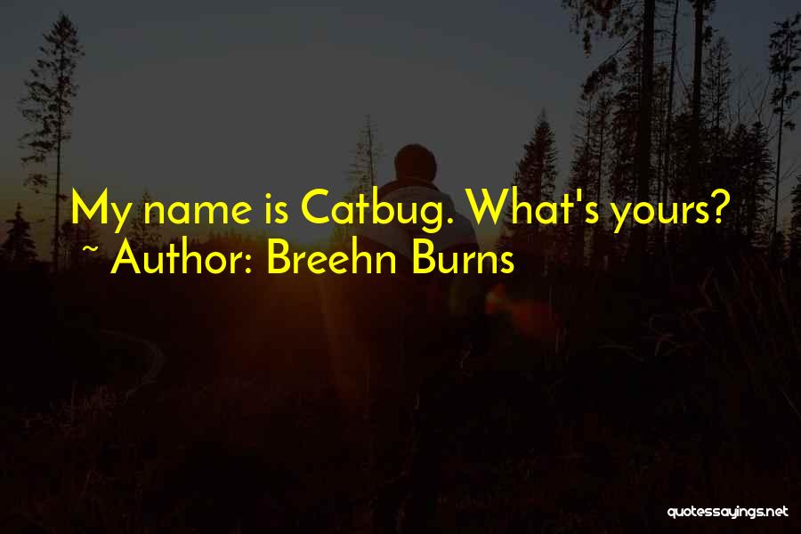 Breehn Burns Quotes: My Name Is Catbug. What's Yours?