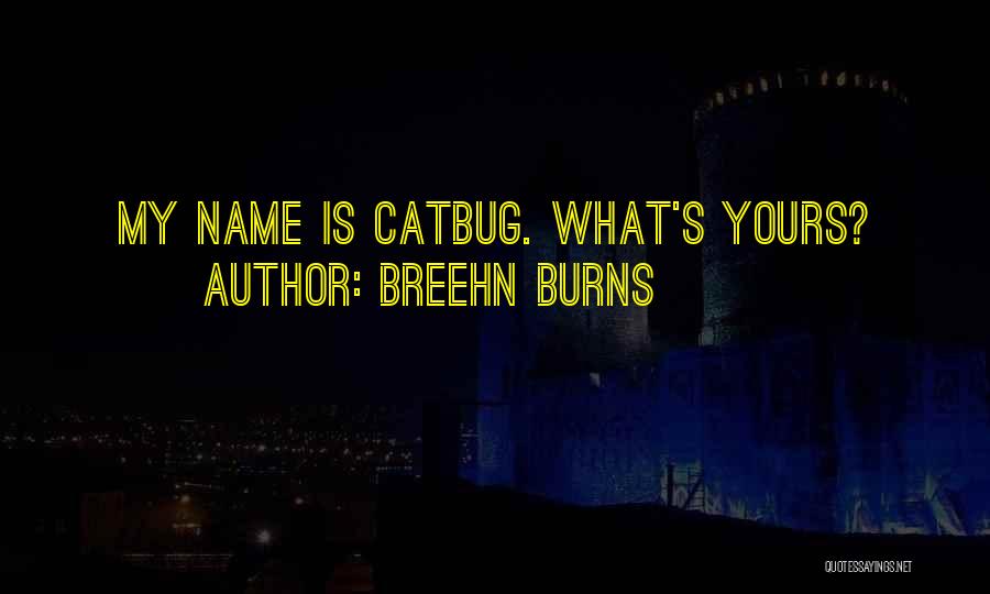 Breehn Burns Quotes: My Name Is Catbug. What's Yours?