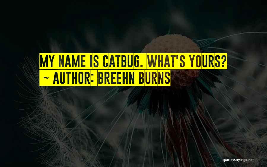Breehn Burns Quotes: My Name Is Catbug. What's Yours?
