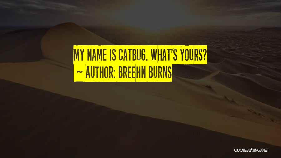 Breehn Burns Quotes: My Name Is Catbug. What's Yours?