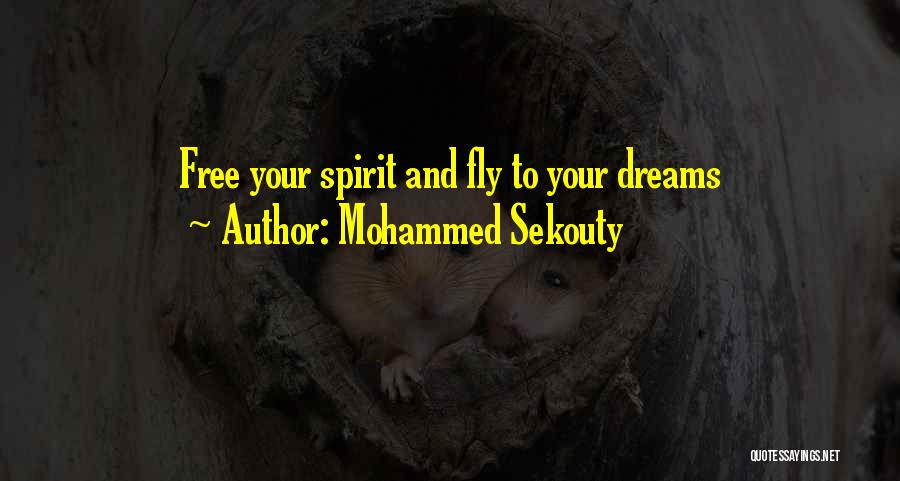 Mohammed Sekouty Quotes: Free Your Spirit And Fly To Your Dreams