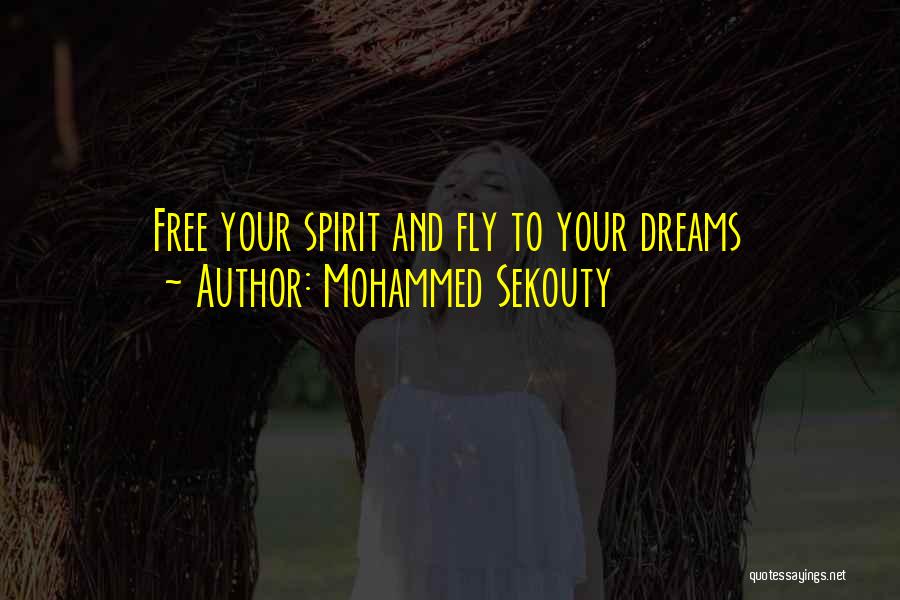 Mohammed Sekouty Quotes: Free Your Spirit And Fly To Your Dreams
