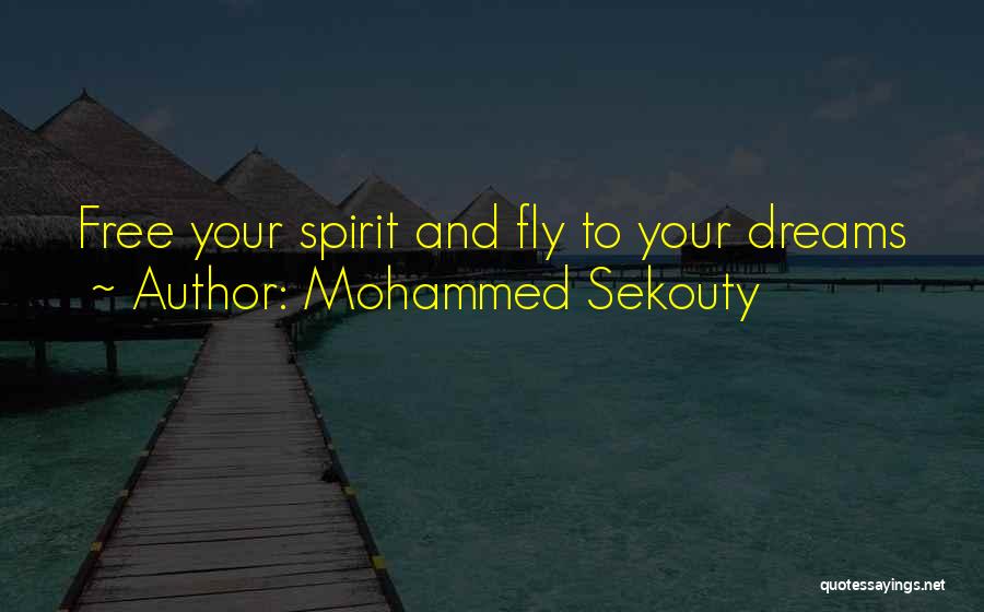 Mohammed Sekouty Quotes: Free Your Spirit And Fly To Your Dreams