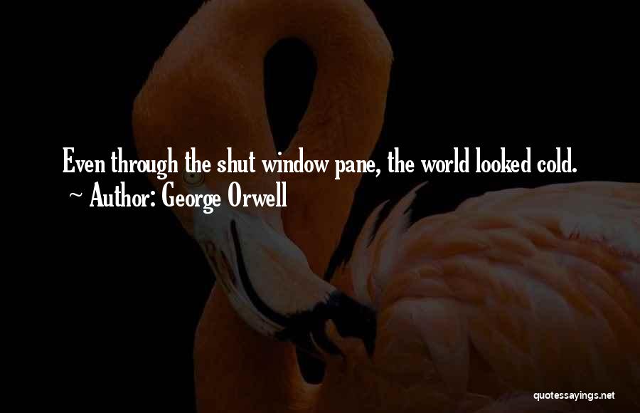 George Orwell Quotes: Even Through The Shut Window Pane, The World Looked Cold.