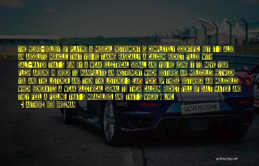 Bob Brozman Quotes: The Neuro-biology Of Playing A Musical Instrument Is Completely Scientific, But It's Also An Absolute Miracle, That You're Taking Basically