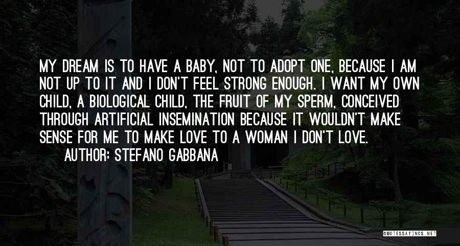 Stefano Gabbana Quotes: My Dream Is To Have A Baby, Not To Adopt One, Because I Am Not Up To It And I