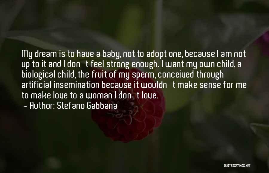 Stefano Gabbana Quotes: My Dream Is To Have A Baby, Not To Adopt One, Because I Am Not Up To It And I