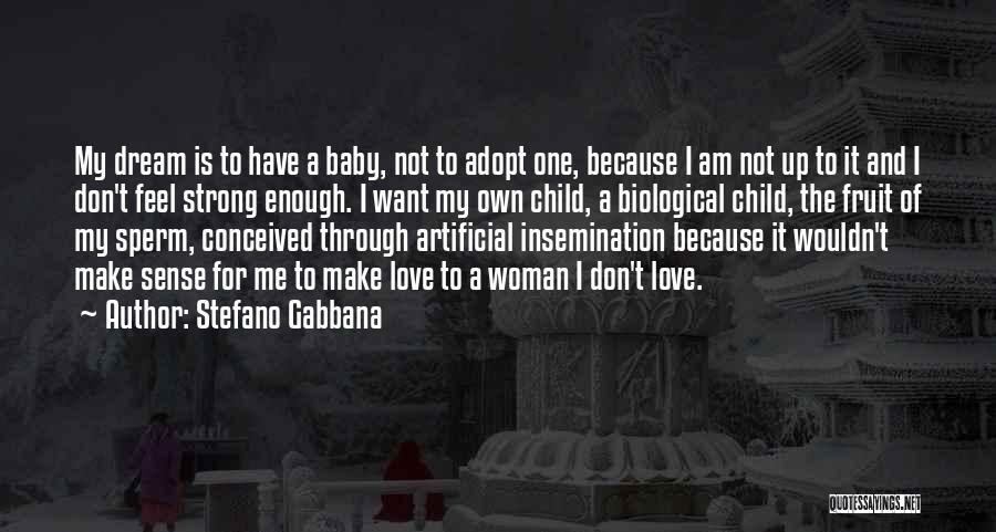Stefano Gabbana Quotes: My Dream Is To Have A Baby, Not To Adopt One, Because I Am Not Up To It And I