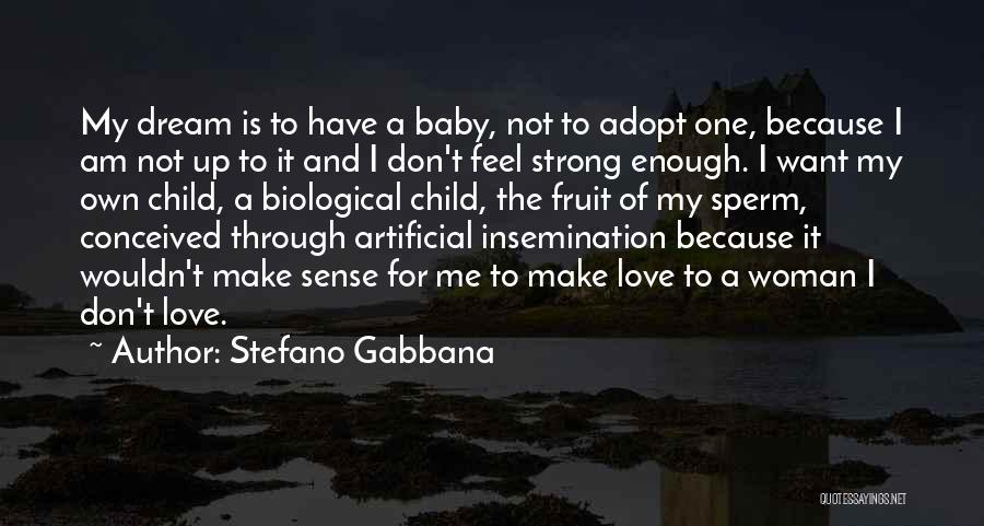 Stefano Gabbana Quotes: My Dream Is To Have A Baby, Not To Adopt One, Because I Am Not Up To It And I