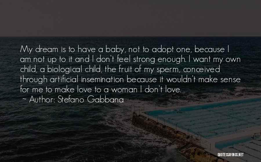Stefano Gabbana Quotes: My Dream Is To Have A Baby, Not To Adopt One, Because I Am Not Up To It And I