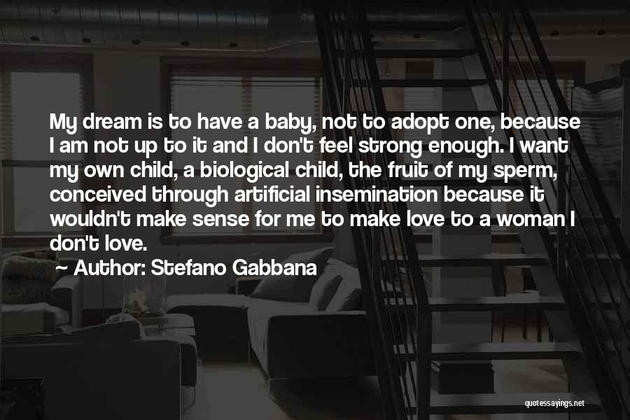 Stefano Gabbana Quotes: My Dream Is To Have A Baby, Not To Adopt One, Because I Am Not Up To It And I