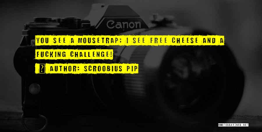 Scroobius Pip Quotes: You See A Mousetrap; I See Free Cheese And A Fucking Challenge!