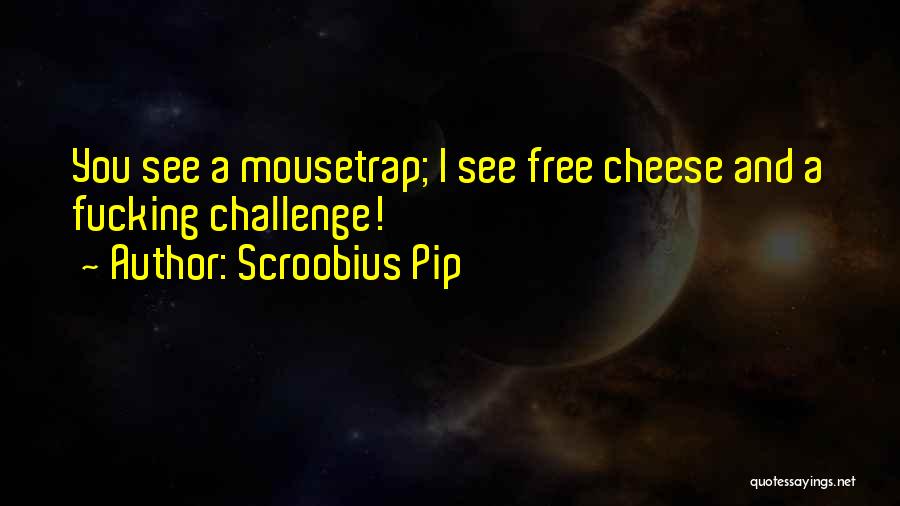 Scroobius Pip Quotes: You See A Mousetrap; I See Free Cheese And A Fucking Challenge!