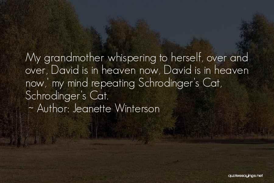 Jeanette Winterson Quotes: My Grandmother Whispering To Herself, Over And Over, David Is In Heaven Now, David Is In Heaven Now,' My Mind