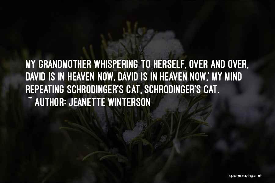 Jeanette Winterson Quotes: My Grandmother Whispering To Herself, Over And Over, David Is In Heaven Now, David Is In Heaven Now,' My Mind