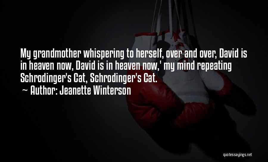 Jeanette Winterson Quotes: My Grandmother Whispering To Herself, Over And Over, David Is In Heaven Now, David Is In Heaven Now,' My Mind
