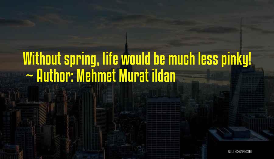 Mehmet Murat Ildan Quotes: Without Spring, Life Would Be Much Less Pinky!