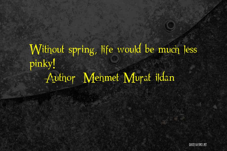 Mehmet Murat Ildan Quotes: Without Spring, Life Would Be Much Less Pinky!