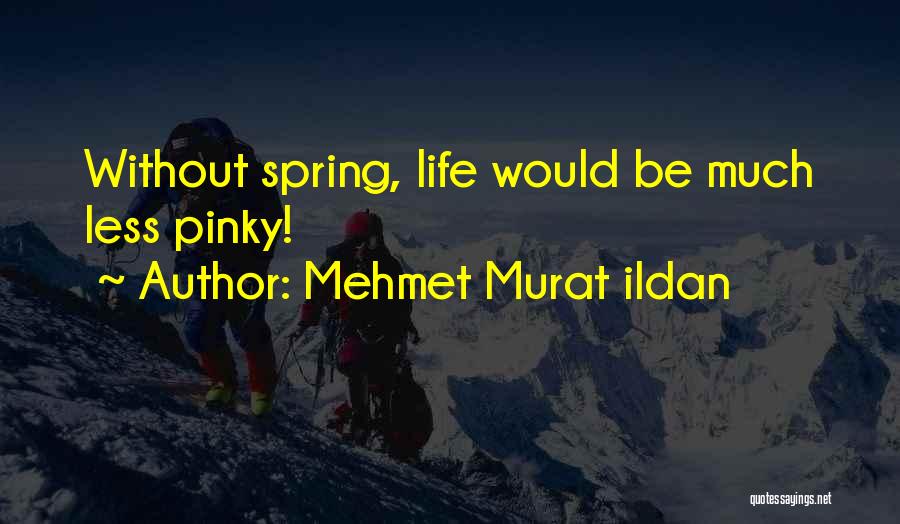 Mehmet Murat Ildan Quotes: Without Spring, Life Would Be Much Less Pinky!