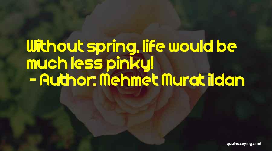 Mehmet Murat Ildan Quotes: Without Spring, Life Would Be Much Less Pinky!