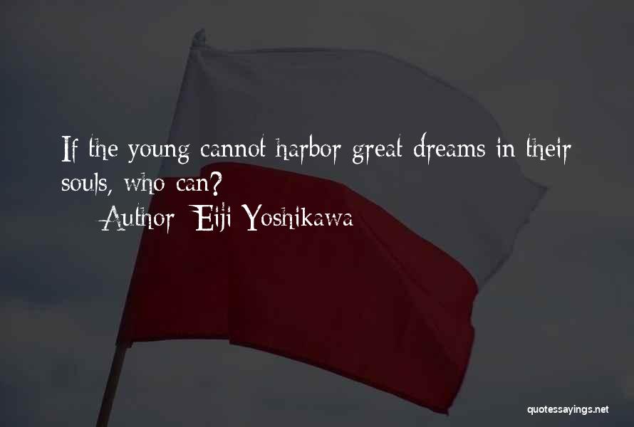 Eiji Yoshikawa Quotes: If The Young Cannot Harbor Great Dreams In Their Souls, Who Can?